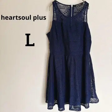 heartsoul plus 네이비 슬리브리스 원피스 1X