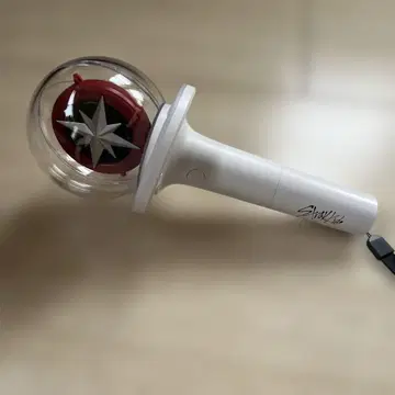 상자 없음 straykids 응원봉 투명/빨간색