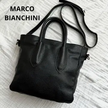 새상품급 MARCO BIANCHINI/마르코 비앙키니 2way 가죽 블랙
