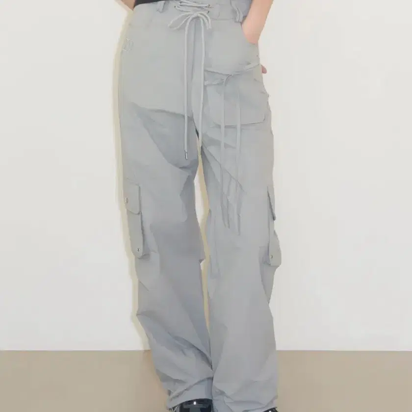 【BAON】Wakoi String Banding Cargo Pants New product) illigo Nylon String Cargo Banding Pants Gray on