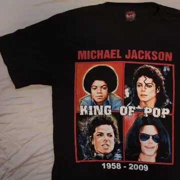 마이클 잭슨 KING OF POP 구제 의류 티셔츠