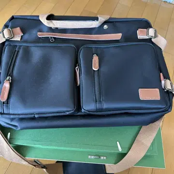 블랙 나일론 숄더백