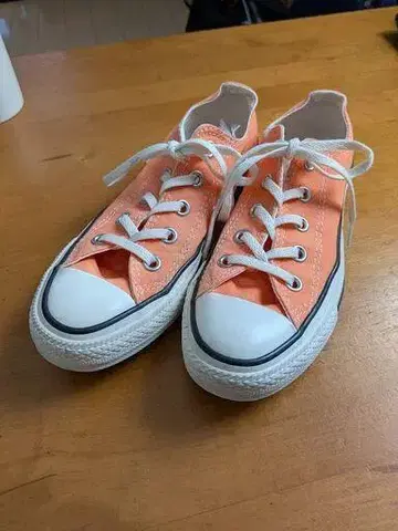 컨버스 올스타 번트 컬러 선셋 오렌지 23cm
