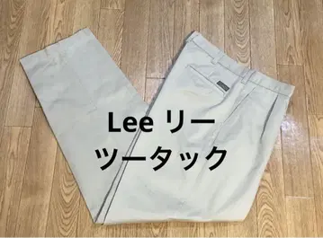 Lee 리 치노 팬츠 2턱 투 턱 베이지 루즈 팬츠 빅 루즈