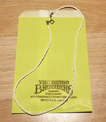 새상품 빙고 브라더스 극소 비즈 목걸이 BINGO BROTHERS