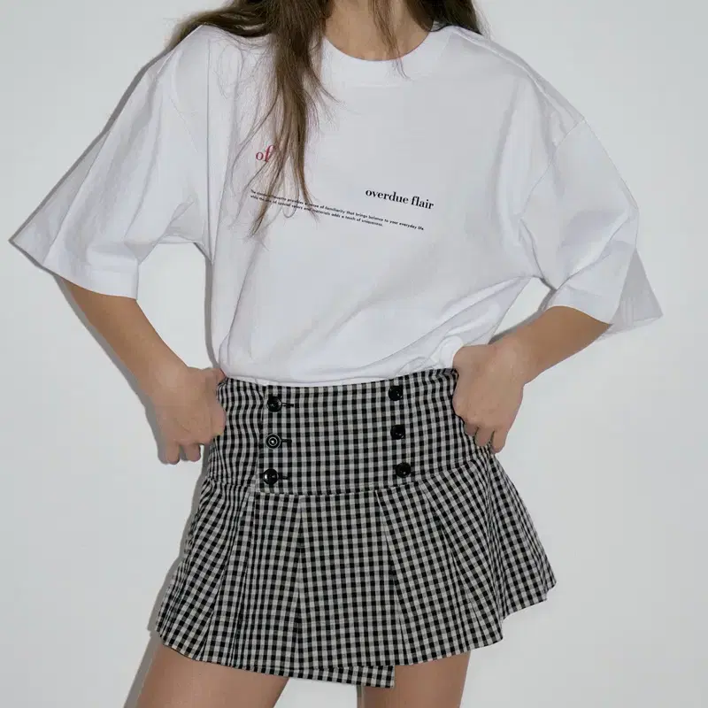 韓国商品/OVERDUEFLAIR DRAPED TURN OVER SKIRT DRAPED TURN OVER SKIRT_MELANGE GREY - 감도 깊은 취향 셀렉트