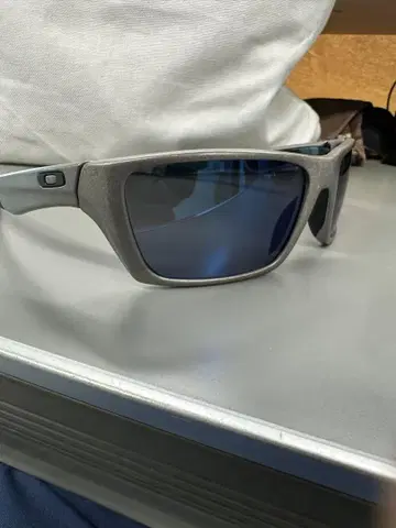 거의 미사용 오클리 블루 거울 실버 OAKLEY OO4045-03