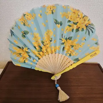 FEILER 페이러 미모사 꽃무늬 부채