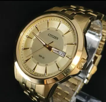 컨디션 최상 CITIZEN 골드 손목시계 쿼츠 WR 50