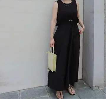 마챠트 machatt 허리 디자인 드레스 원피스 블랙