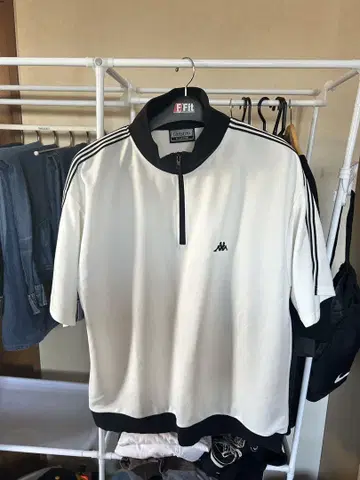 kappa 하프 지퍼 셔츠 XL