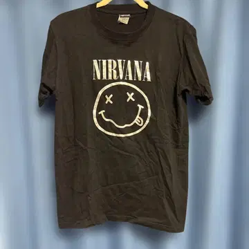 NIRVANA 스미르 스마일 티셔츠 L 사이즈 블랙