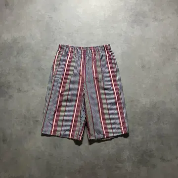 Lacoste 로고 코튼 멀티 스트라이프 하프 팬츠 구제 의류