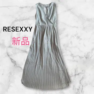 택 포함 리젝시 RESEXXY 원피스 시어 플리츠 치마바지