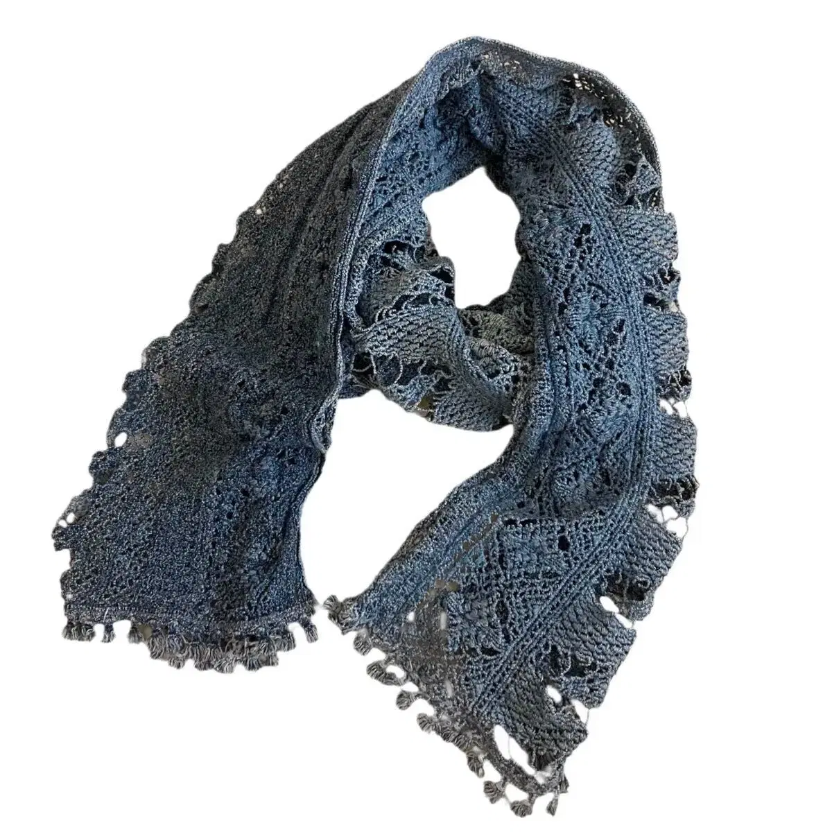 KAPITAL Lace Fringe Stole
