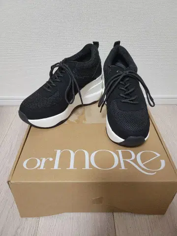 amepla orMORE 통굽 메쉬 스니커즈 블랙 S 사이즈