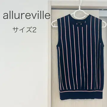 allureville 슬리브리스 니트/스트라이프 2