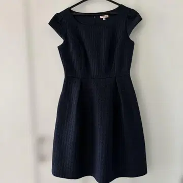 미사용 TOCCA 토카 하운드투스 체크 원피스 네이비 네이비 size0