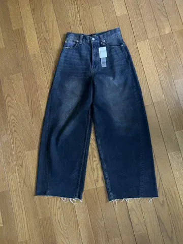 JEANASIS 다크 블루 와이드 데님 팬츠