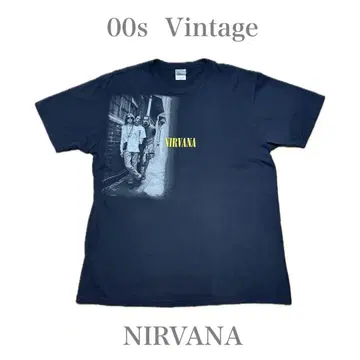 00년대 초레어 NIRVANA 빈티지 티셔츠 닐바나 90년대 커트 코베인