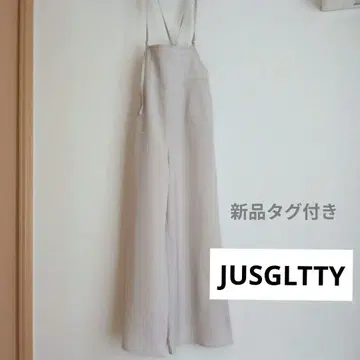 택 포함 새상품  자스그리티 워셔블 하이웨스트 살로펫 베이지 S
