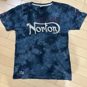 Norton 노턴 티셔츠 자수 MOTORCYCLES 남성용 L