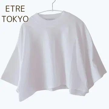에트레토쿄 ETRE TOKYO 크롭 모크넥 티셔츠 티셔츠