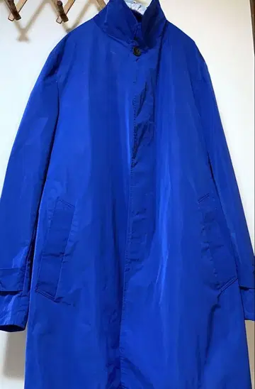 빈티지 유니클로 블루 스텐카라 코트 카모플라쥬 라이너 포함