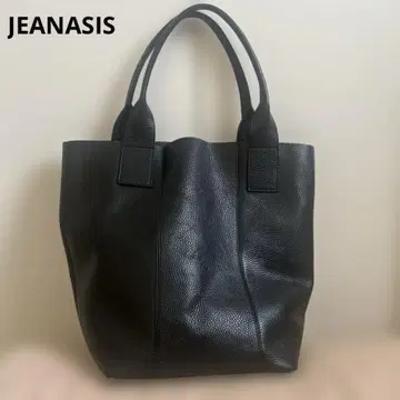 JEANASIS/새상품급 가죽 백/블랙