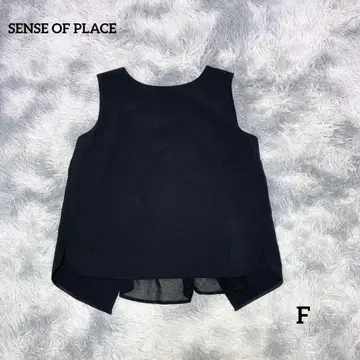 센스 오브 플레이스 슬리브리스 탑 블랙 프리 사이즈