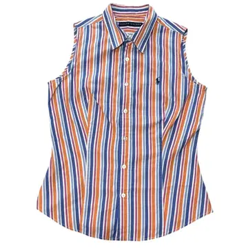 RALPH LAUREN 랄프 로렌 슬리브리스 셔츠 스트라이프 160
