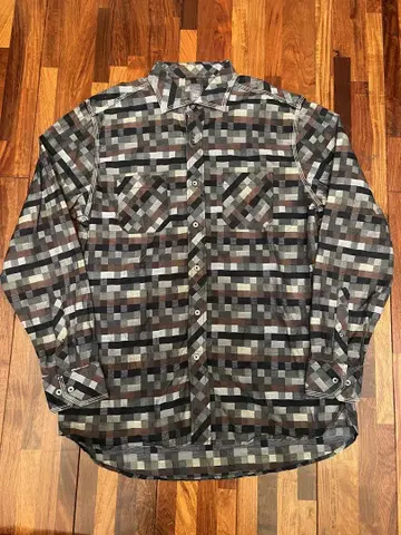 IKE NEW YORK 모던 핏 긴팔 셔츠 XL