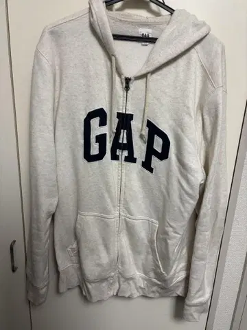 GAP 풀 집업 후드티 L 사이즈 크림