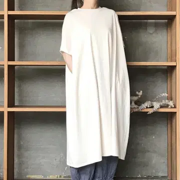 GALERIETISSU 오가닉 코튼 스카이 스핀 천축 빅 원피스