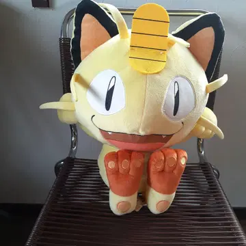 포켓몬스터 선&문 메차데카 나옹(냐스) 봉제 인형 택이 부러짐