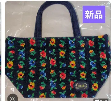 새상품 페이러 토트 카리나 미니 토트백 꽃무늬 블랙