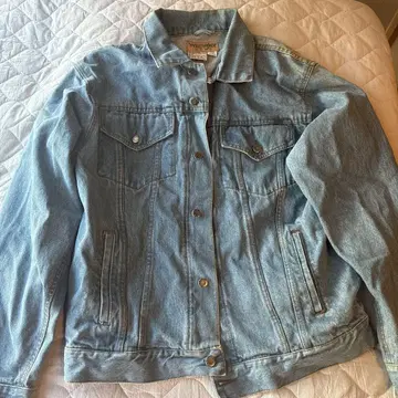 Wrangler 라이트 블루 데님 자켓