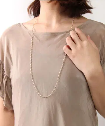 agete 담수 펄 롱 목걸이 80cm
