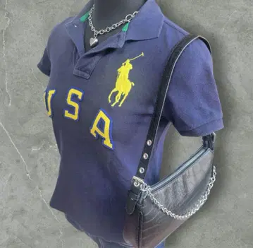 Ralph Lauren USA 피케 셔츠 네이비
