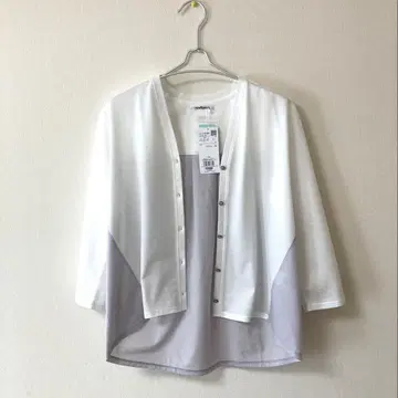 미사용 새상품 뉴요커 7부 소매 가디건 쿨