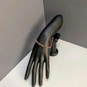 로즈 골드 체인 팔찌 약 19cm