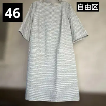 새상품급 빅 사이즈 46 자유구 스트레치 원피스 일본제