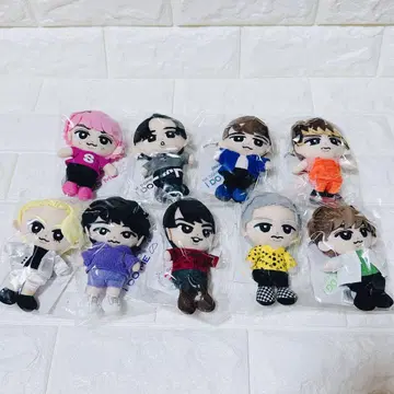 SnowMan 스노우맨 봉제 인형 9개 세트 9명 스노우 봉제 인형