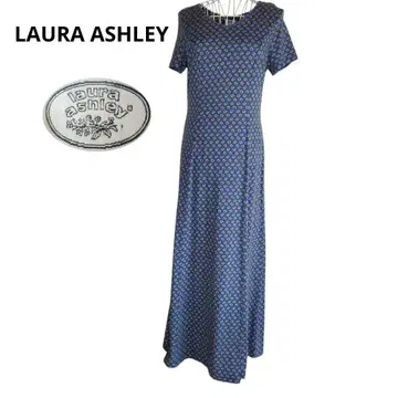 Laura Ashley 꽃무늬 롱 원피스 맥시 길이 코튼 100%