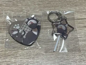 닌자 타마 난자 타운 자토 콘몬 캔뱃지 키링 세트