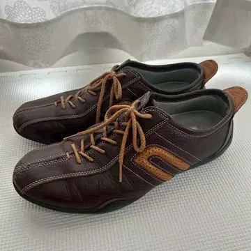 네그로니 브라운 가죽 드라이빙 슈즈 가죽 스니커즈 26cm