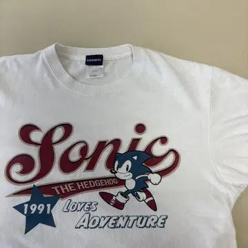 Sonic the Hedgehog 티셔츠 L 사이즈