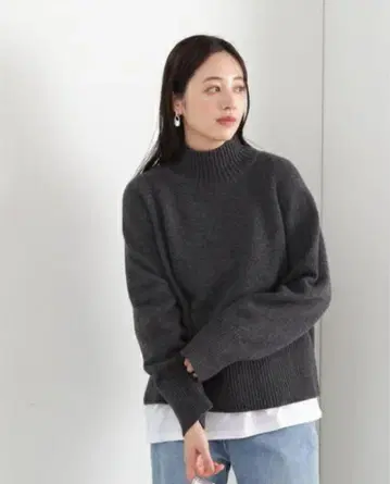 N.Natural Beauty Basic 파인 메리노울 스웨터