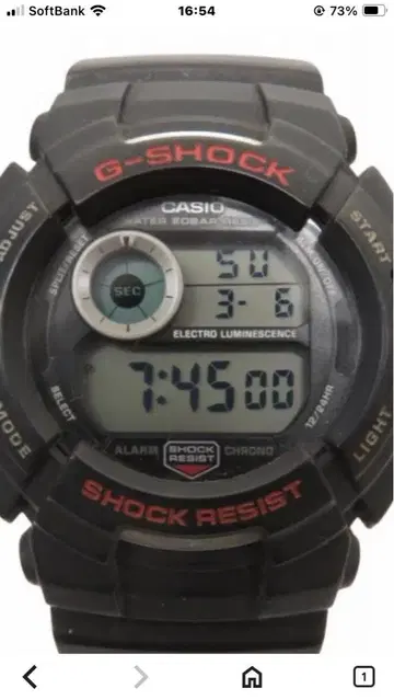 CASIO G-SHOCK G-Shock 블랙 손목시계 카시오 블랙 남성용