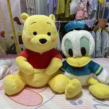 푸우와 도널드 덕 봉제 인형 세트
